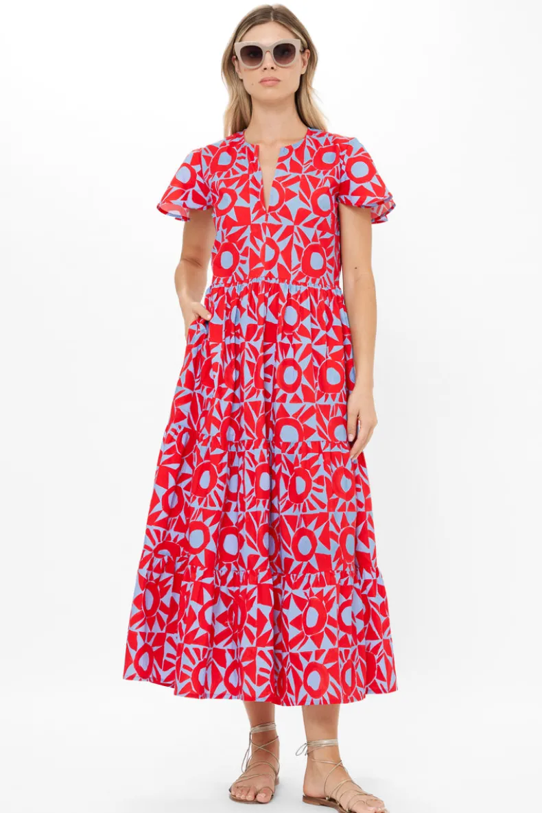 V-Neck Maxi- Eclipse Red