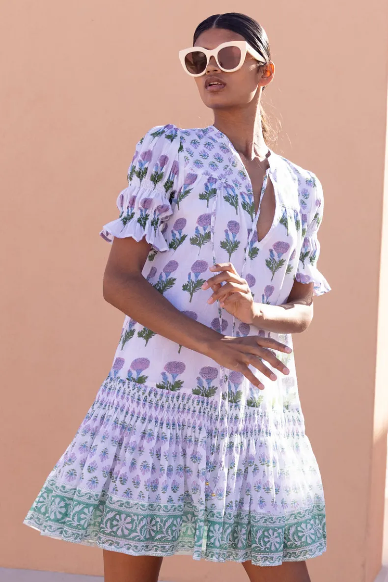 Smocked Drop Mini- Bloom Lilac