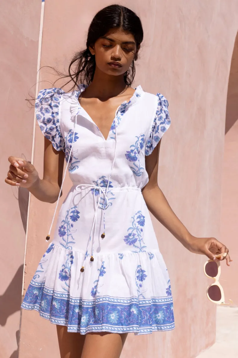 Cinched Flirty Short- Salvia Blue