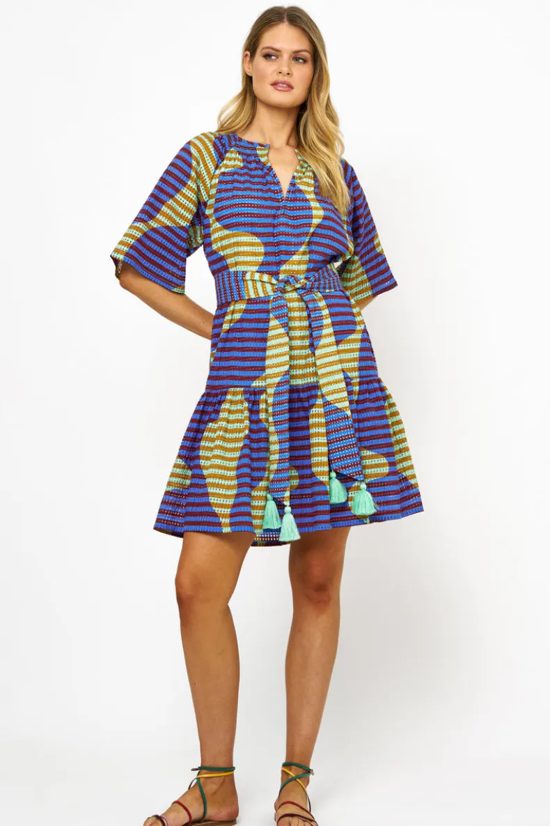 Raglan Belted Mini- Haring Blue