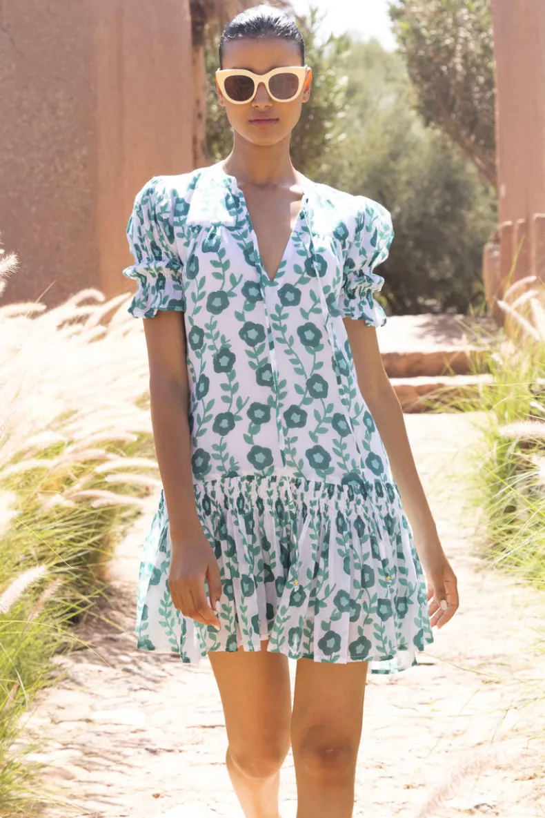 Smocked Drop Mini- Toscana Green