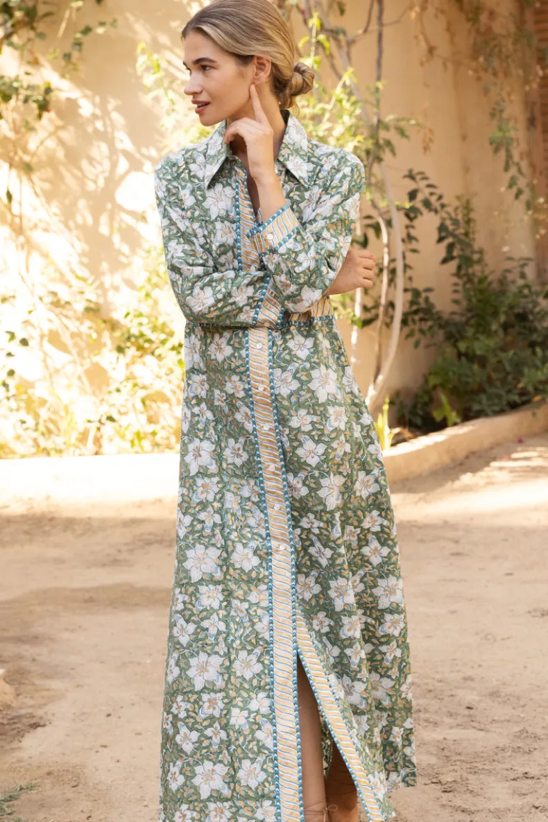 Shirt Dress Maxi- Ivy Olive