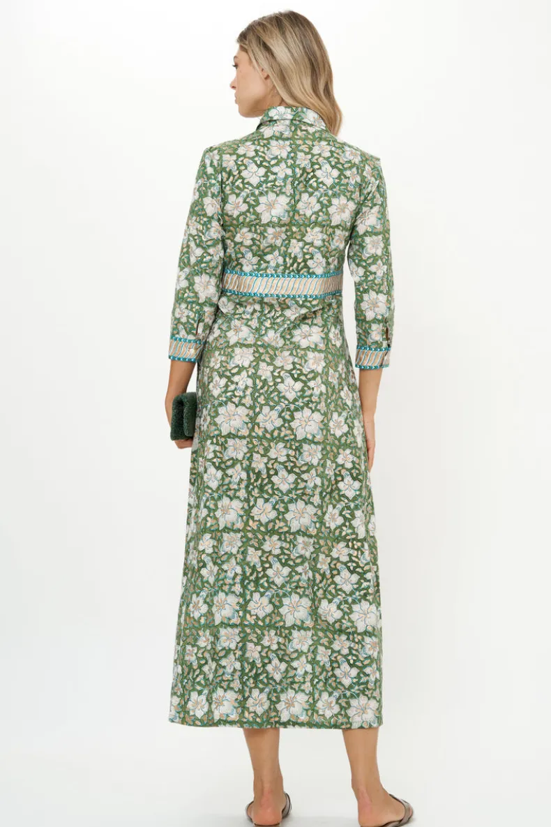 Shirt Dress Maxi- Ivy Olive