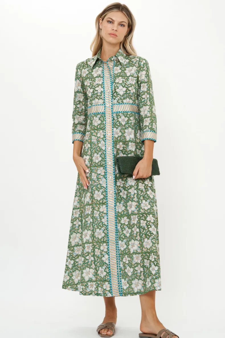Shirt Dress Maxi- Ivy Olive