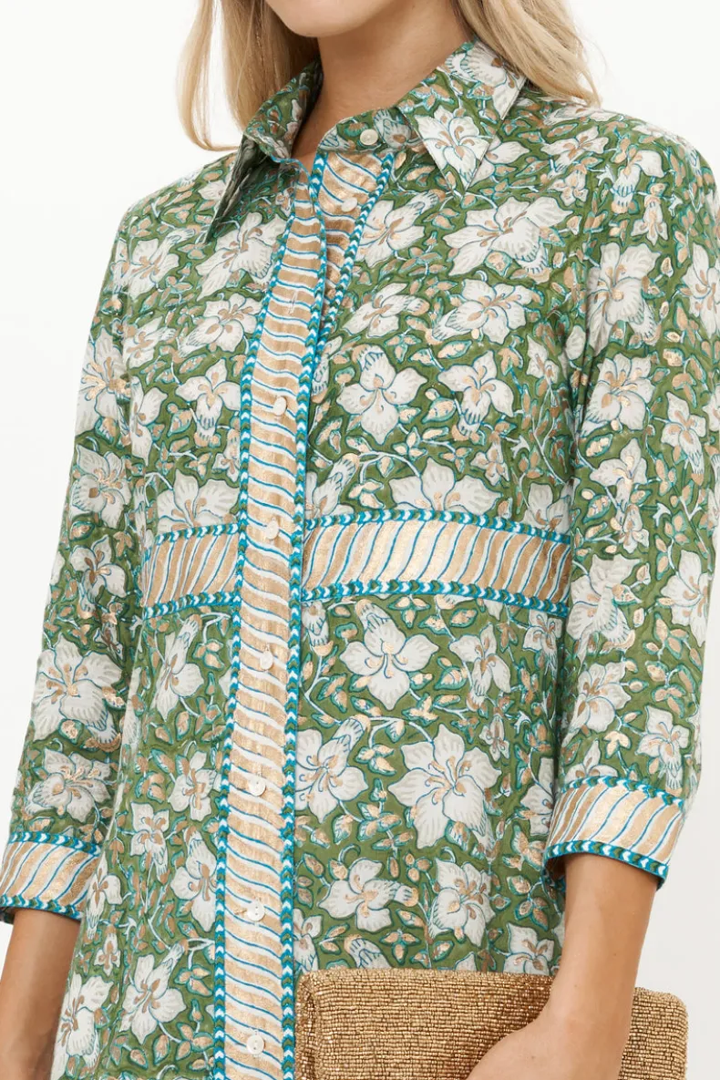 Shirt Dress Maxi- Ivy Olive