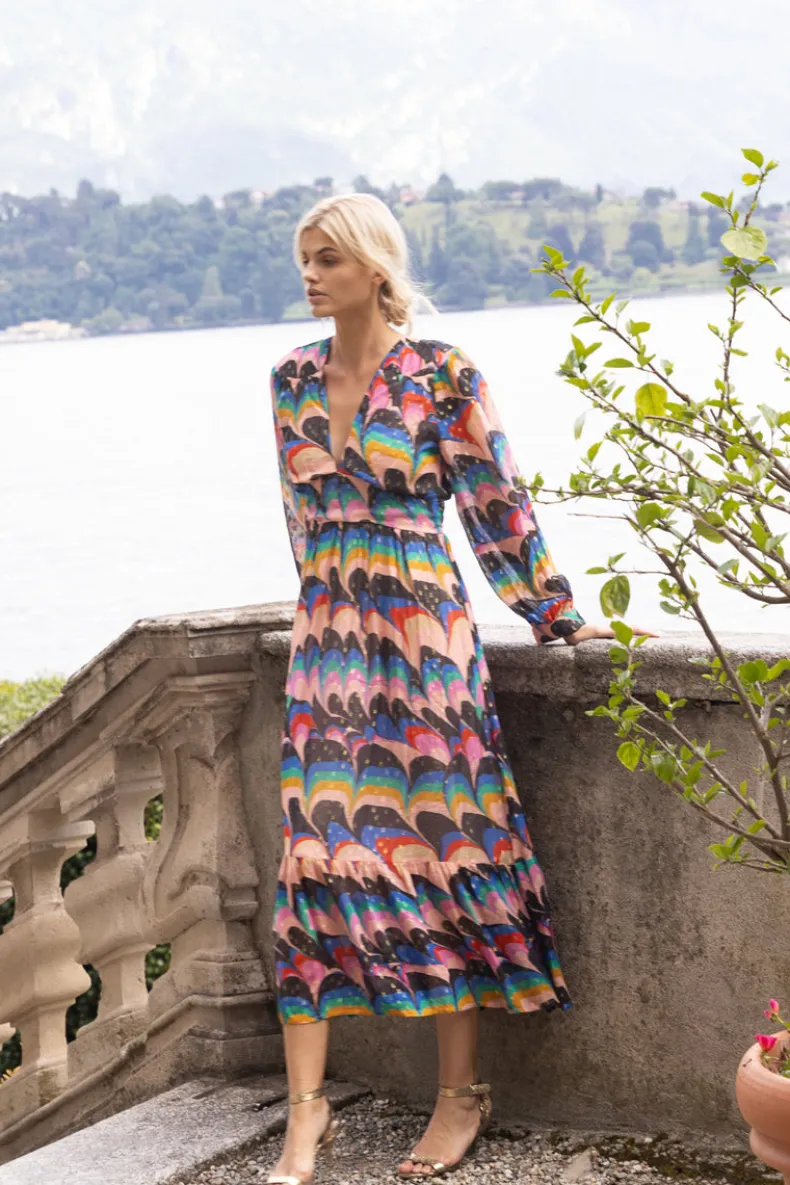 Tie Back Maxi- Venice Blue