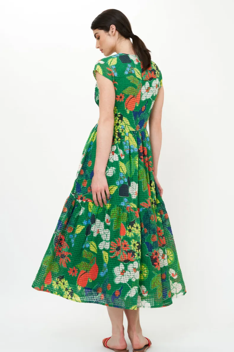 Cap Sleeve Midi- Sutton Green