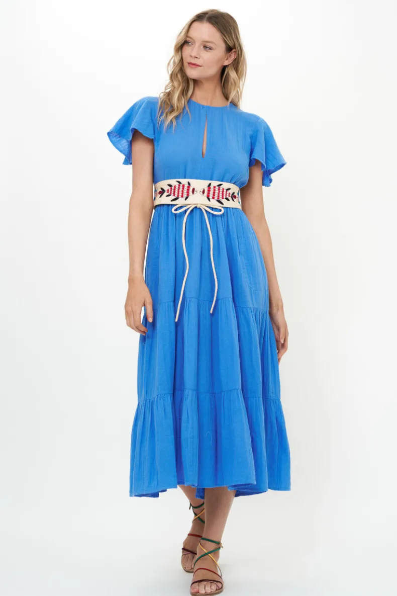 V-Neck Maxi- Bermuda Blue