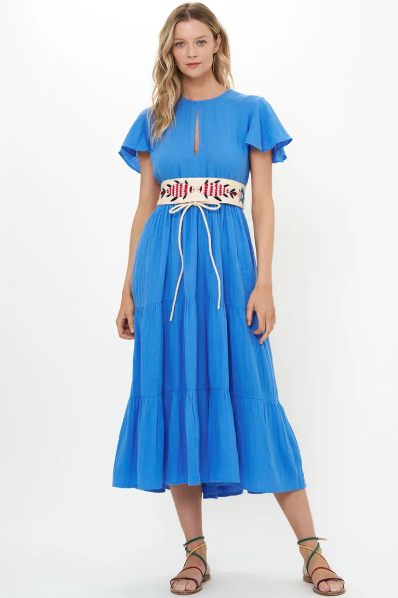 V-Neck Maxi- Bermuda Blue