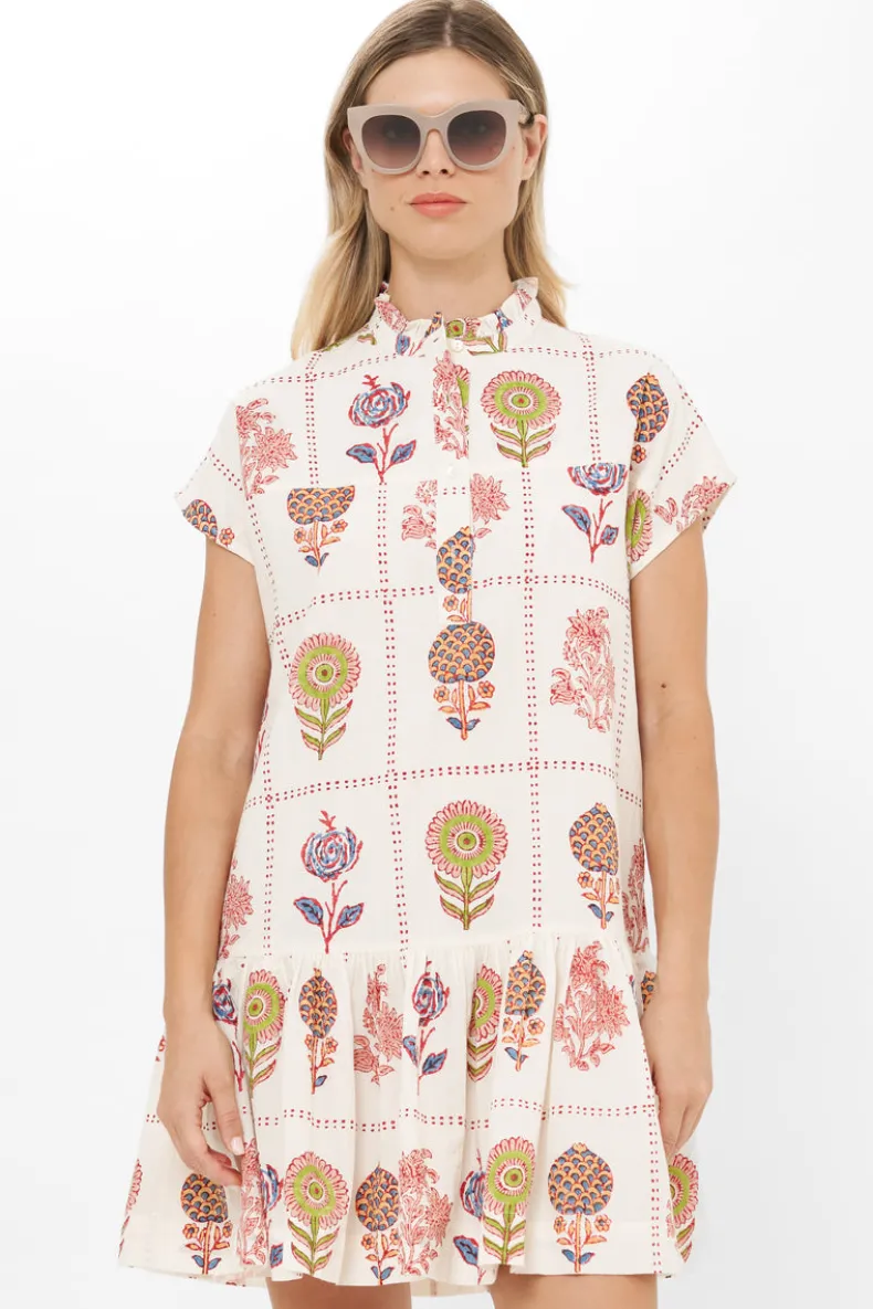 Cap Sleeve Mini- Taormina Cream