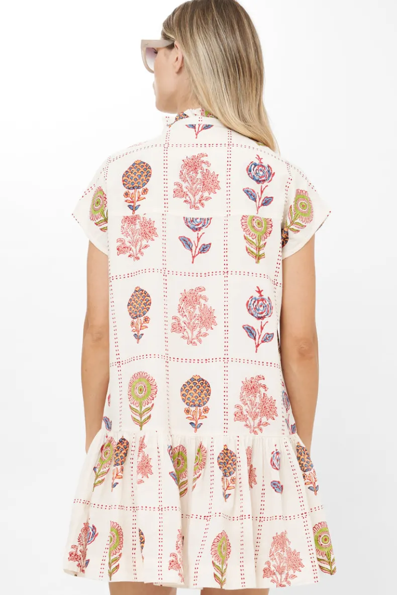 Cap Sleeve Mini- Taormina Cream