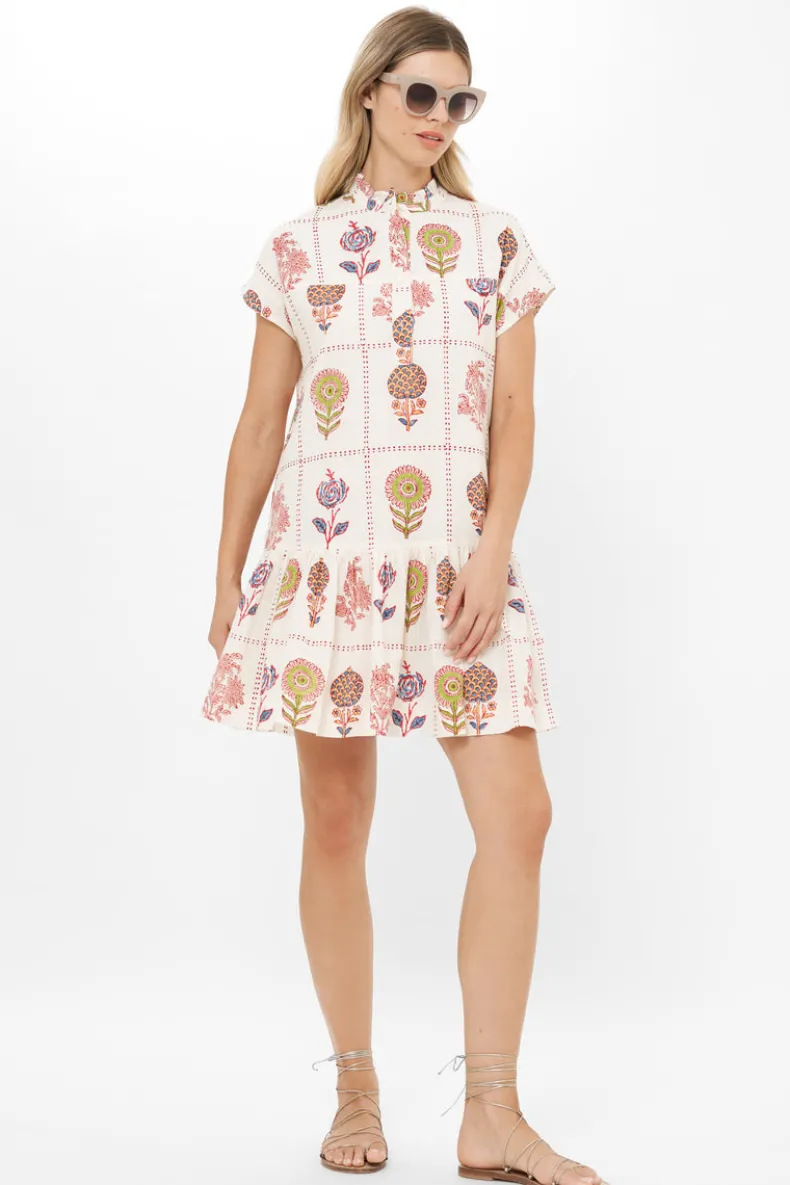 Cap Sleeve Mini- Taormina Cream