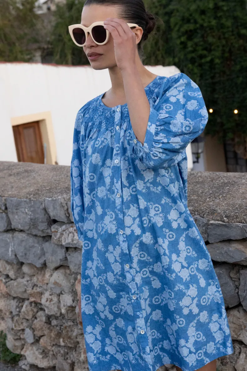 Embroidered Button Mini- Pretoria Navy