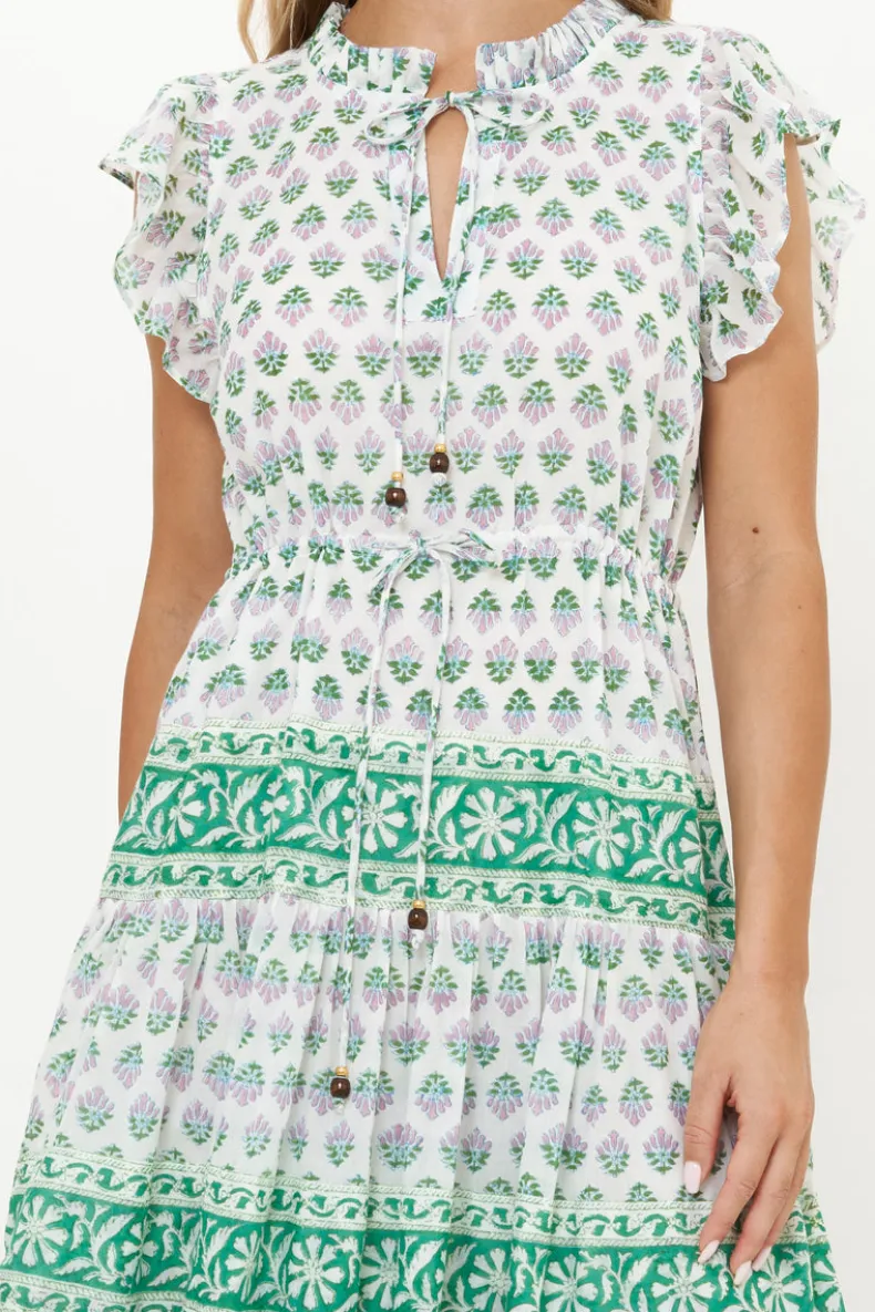 Cinched Flirty Midi- Bloom Lilac