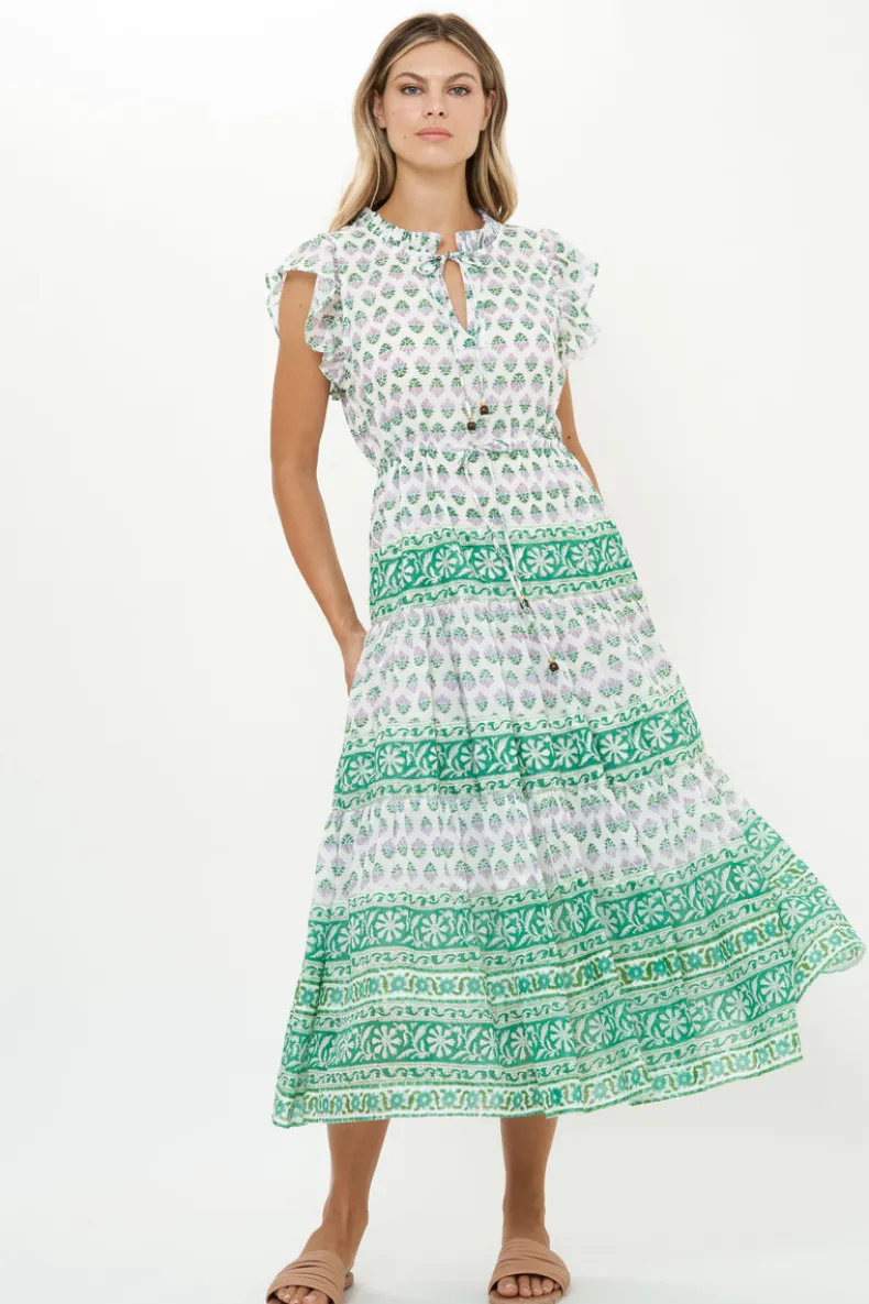 Cinched Flirty Midi- Bloom Lilac