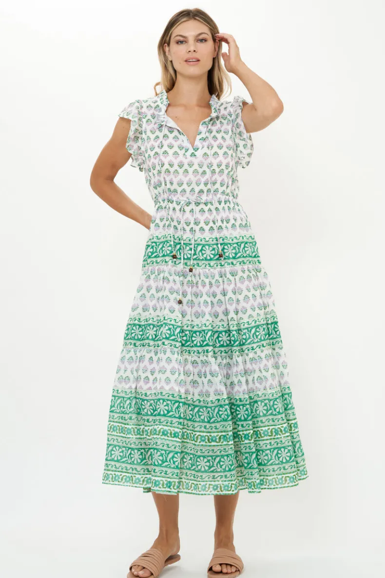 Cinched Flirty Midi- Bloom Lilac