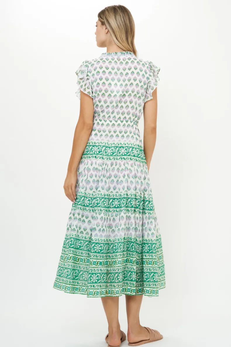 Cinched Flirty Midi- Bloom Lilac