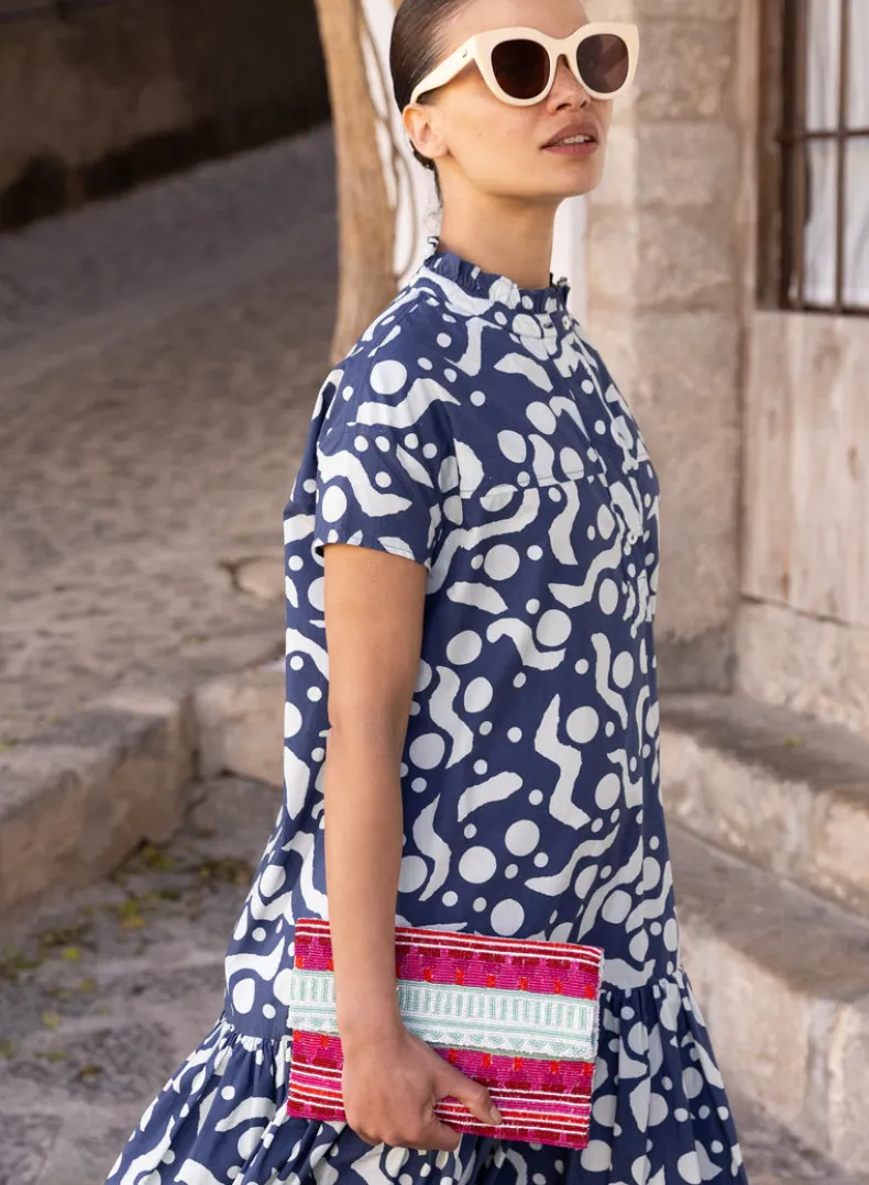 Beaded Envelope- Mezcal Red