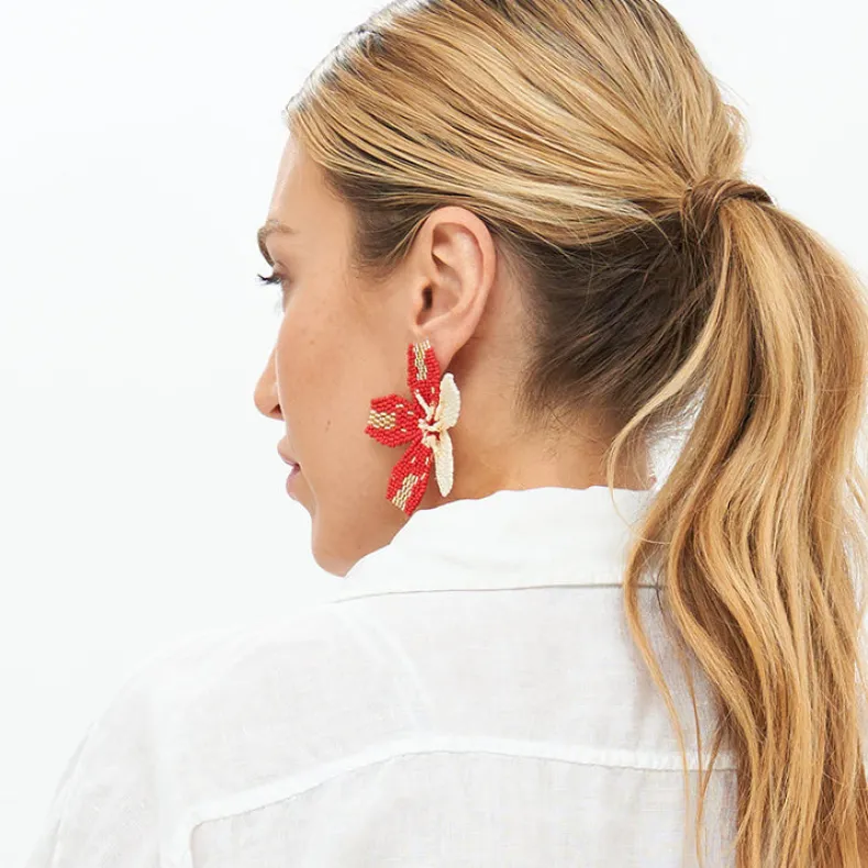 Kauai Earrings- Red