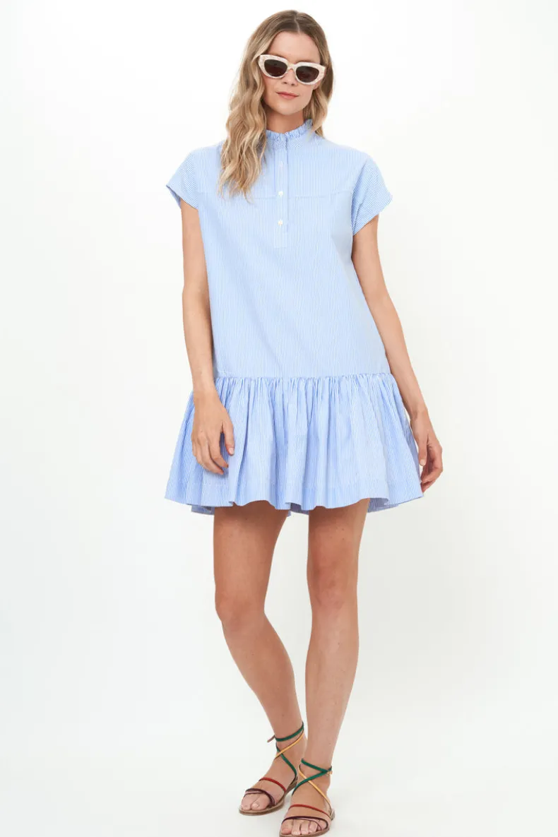 Cap Sleeve Mini- Chatham Blue