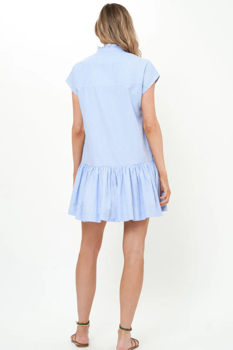 Cap Sleeve Mini- Chatham Blue