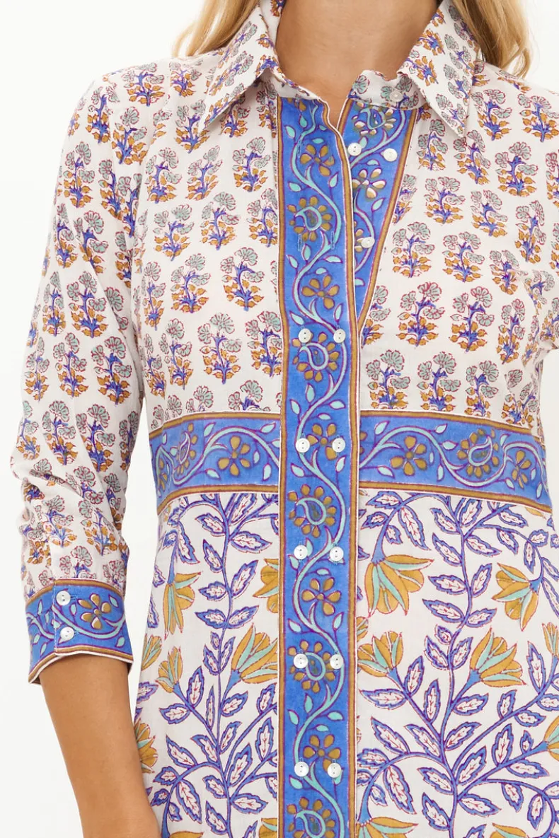 Shirt Dress Maxi- Napa Blue