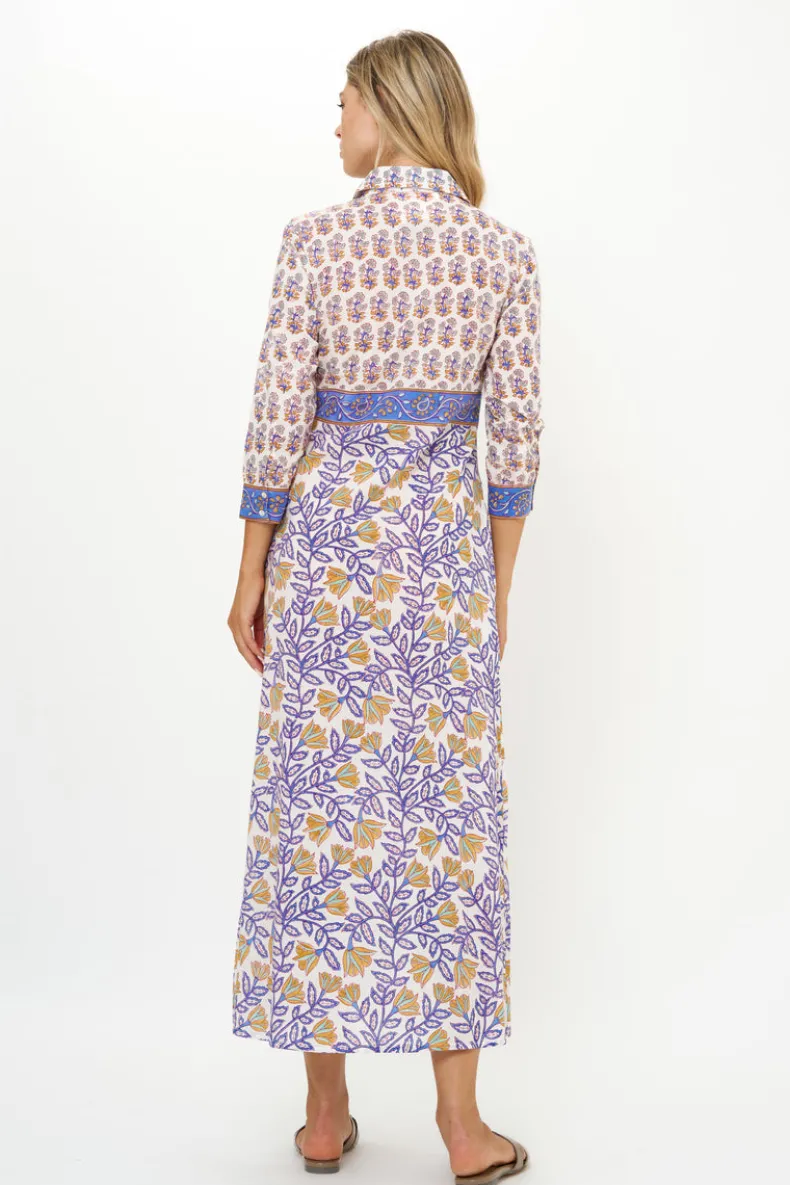 Shirt Dress Maxi- Napa Blue