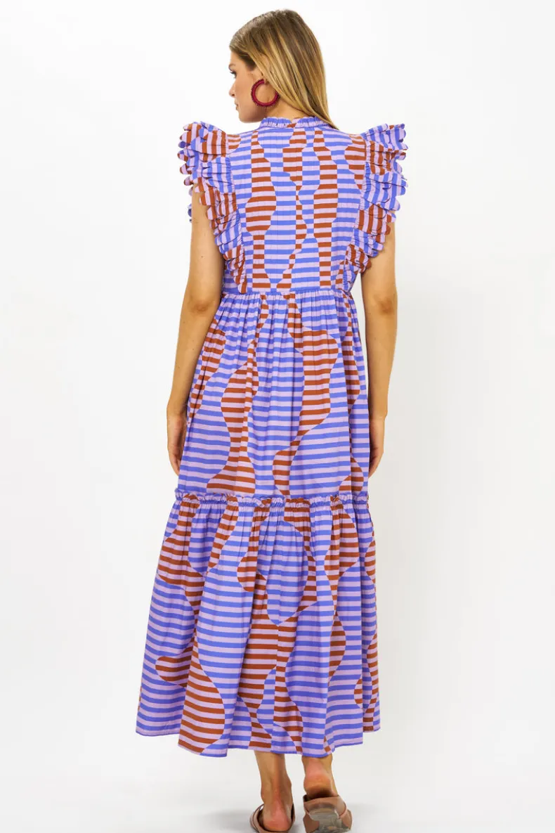 Scallop Pintuck Maxi- Haring Peri